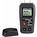 Miniatyrbillede 1 af 5: 2-polet fugtmåler til træ, digital fugtighedsmåler med HD LCD-display, fugtmåler til træ, brænde, beton, pap
