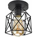 Miniatyrbillede 1 af 5: Retro Industrielt Loftlampe, Metal Skærm, Velegnet til Køkkener, Gange, Soveværelser, Barer, Restauranter (Uden Pærer)