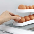 Miniatyrbilde 2 av 5: Rullende eggbrett, 2-lags kjøleskap eggbeholder
