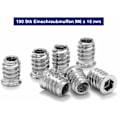 Pikkukuva 4 / 5: 100 kpl Puupuisen Kierteisen Insertoinnin Kuusiomutteri M6 x 15 mm Sinkkiseosruuvi Insertointi Kierteinen Kannenruuvi M6 Puu Insertointi Kalusteille Tuoleille Puusängyille
