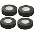Miniatyrbillede 1 af 5: 4 stk. sort selvklæbende tape (1,5 cm x 15 m) - bilkludstape, højtemperaturklæbebånd, kraftig sort tape, stoftape, bil ledningsføring H