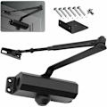 Miniatyrbillede 1 af 5: Automatisk hydraulisk dørlukker med stopfunktion, justerbar fjederbelastet dørlukker, lukket buffer til kommerciel og boligbrug 20-40 kg Doo