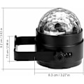 Miniatyrbilde 5 av 5: Discokule LED Discolys 6 Farger RGB LED Party Musikkstyrt Discolyseffekter Discolys 360° Lys HIASDFLS