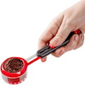 Miniatyrbillede 2 af 5: Justerbar Pulvermåleske Lever Kaffe til Kaffe, Proteinpulver, Te, Sukker, Mælk (Rød)