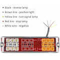 Miniatyrbillede 2 af 5: 2 stk LED Trailer Baglygter 12V E-Godkendt Vandafvisende Bil Baglygter, 5 funktioner - bremselys, blinklys, baklys, positionslys