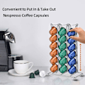 Miniatyrbilde 2 av 5: Kaffe Kapselholder for 42 Nespresso Kaffe Kapsler, Nespresso Kapsel Kaffeholder, Kaffe Pod Holder Stativ, Kaffe Stativ Oppbevaringsholder