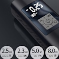 Pikkukuva 3 / 5: Kannettava Ilmakompressori, 6000mAh Mini Sähköinen Ilmapumppu, 150PSI Sähköinen Pyöräpumppu, Kompressori LED-Diginäytöllä ja USB C -Portilla Moottoripyörälle