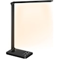 Pikkukuva 1 / 5: LED-pöytälamppu, himmennettävä pöytälamppu 10 kirkkausasteella ja 5 väritilalla, silmien suojaava kosketusohjaus, USB-portti/aika-asetus, taitettava/kääntyvä