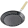 Miniatyrbillede 2 af 4: Udendørs Stegepande Foldbar Rund Cam Jern Stegepande Til Picnic Grill Myre Bøf Grillet Stegepande