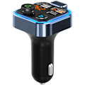 Miniatyrbillede 4 af 5: Bil FM-senderadapter Bluetooth 5.0 MP3-afspiller håndfri Type-C PD 20W + QC3.0 USB-oplader