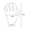 Miniatyrbild 4 av 4: Simhudshandskar Vatten Simträning Hand Simhandskar Vattentäta Neopren Simhudshandskar (Gul)
