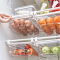 Miniatyrbild 5 av 5: Unik Design Kylskåpslåda Organizer Utdragbara Behållare Frysförvaring Ägg Fruktbehållare Förvaring B