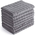 Miniatyrbillede 1 af 5: Mikrofiber viskestykker 18X26 tommer, super bløde og absorberende - Sæt med 8, flerbrugs viskestykker til hjemmet, køkken