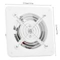 Miniatyrbillede 2 af 5: 25W 220V Hvid Luftudsug, 140m³/H Høj Effekt og Stille Væghængt Ventilator, Væghængt Udsugningsventilator til Hjem, Badeværelse, Køkken, Garage