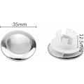 Miniatyrbilde 2 av 5: Vask Overløpsdeksel - Erstatnings Overløpsring - Stopper for Bad, Kjøkken, Vask - Rund Overløpshull - Sett Inn Erstatningsdeler Riktig (4
