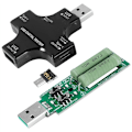Pikkukuva 4 / 5: USB C -testeri, 2 in 1 USB -testeri, tyyppi C, värillinen IPS-näyttö, digitaalinen yleismittari, jännite, , , lämpötila, laturilla