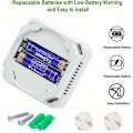Miniatyrbild 5 av 5: Koldioxiddetektor, Bärbar Koldioxiddetektor med LCD-Digitaldisplay för Hemresor, UL-Certifierad Koldioxidlarm med Elektrokemisk