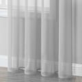 Pikkukuva 4 / 5: 2 kpl Harmaa Voile-verho 140x183cm Puoliläpinäkyvällä Lenkkireunuksella Pellavaefektillä Sisätilojen Ikkunakoristeluun Moderniin Olohuoneeseen Makuuhuoneeseen Keittiöön B