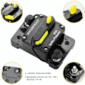 Miniatyrbillede 5 af 5: 60A Inline Inverter Sikring med manuel nulstilling til bilradio RV 12V-48V DC Vandtæt (overflade)