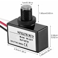 Miniatyrbillede 2 af 5: Automatisk Fotoelektrisk Switch Lysstyringssensor Switch Skumring til Daggry Sensor Fotoelektrisk Switch til Belysningsarmaturer 120-277V AC