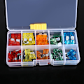 Miniatyrbillede 5 af 5: 50 stk. 5A 10A 15A 20A 30A Bils Sikringer med Klip Auto Standard Mini Sikring