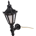 Miniatyrbilde 5 av 5: 5 stk jernbane LED gatelys lamper vegglampetter modell 4,3 cm høy 3V modell hagelamper miniatyrlandskap