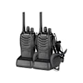 Miniatyrbild 1 av 5: Långräckviddig Walkie Talkie 88e【Uppgraderad version av 888s】 Walkie Talkies Vox Laddningsbar PMR 446 Mhz 16 Kanaler, med Inbyggda Original Hörlurar (2 P