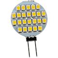 Pikkukuva 3 / 4: 10 kpl G4 SMD 24 LED-kaappilamppua veneille, asuntoautoille ja autoille 12V lämmin valkoinen valo