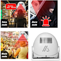 Miniatyrbild 3 av 5: Trådlös Dörrklocka för Butik, Gäst Välkomst Enhet, Besökare Ingångsvarning, Dörrklocka, Infraröd Rörelsesensor, Inbrottslarm för Hemmet, Vit