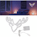 Miniatyrbild 4 av 5: Neon LED-skylt USB-batteridriven Jul Semester Sovrum Väggdekor Ornament Färgglada Ljus