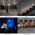 Miniatyrbillede 5 af 5: Automatisk LED Natlys, Indendørs Bevægelsessensorlys, Trådløse LED Lys, 3 Tilstande (Auto/Tændt/Slukket) ，LED Skabslys, Genopladelig