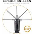 Miniatyrbillede 5 af 5: 2 x COB Arbejdslys Genopladelig LED Håndholdt Lampe COB Værkstedslampe Lommelygte LED Håndholdt Arbejdslys med Magnetisk Base Inspektionslampe til