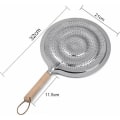 Miniatyrbilde 2 av 5: Varmespreder for gasskomfyr i rustfritt stål induksjonsadapter 21 cm