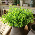 Miniatyrbillede 2 af 5: Kunstige Buske, Plastik Falske Grønne Planter Bryllup Indendørs Udendørs Hjem Have Veranda Køkken Kontor Bord Midtpunkter Arrangementer Chris