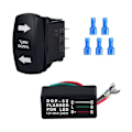 Miniatyrbilde 5 av 5: 12V Universal 3-lednings Blinklysstyring med Blinklys-bryter LED-lys Blinklys Relé for Båt