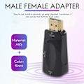 Miniatyrbild 4 av 5: 1080P HDMI Hane till VGA Hona Videoadapter Konverterare med Ljudutgång N3 Svart