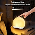Miniatyrbilde 4 av 5: Nattlys med vekkerklokke for barn, Tuya APP/Berøringsknappkontroll, 7 farger, 25 beroligende lyder, nattlys, tunge sovende, søvnstøtte, timer, B