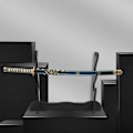 Miniatyrbillede 2 af 5: 3Tier Samurai Katana Holder Support Stand Display Sort