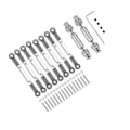 Miniatyrbillede 3 af 5: Metal Link Rod Træk Stænger Drivakslen til C14 C24 C34 B14 B24 MN D90 MN99S RC Bil Opgraderinger Dele Tilbehør,5