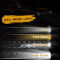 Miniatyrbillede 3 af 5: 7 tommer LED forlygter Halo Eye DRL blinklys til JK TJ CJ LJ