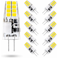 Miniatyrbilde 1 av 5: 3W G4 LED-pære, 6000K kald hvit, tilsvarende 35W G4 halogenpære, AC/DC 12V, 300 lumen, ikke-dimbar, 10-pakning