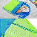 Miniatyrbillede 5 af 5: Mesh-pose til strandsand - Mesh-opbevaringspose (størrelse 2, 2 stk., 24×24 cm)-