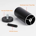 Miniatyrbilde 4 av 5: Moderne Sofabein i Aluminiumlegering, Utskiftbare Møbelbein 20 cm, for Seng, Kommode, Sylinderformet Metall Kaffebord Møbelbein