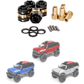 Miniatyrbild 3 av 5: Mässing förlängd hjulnavadapter axelmotvikt för Axial SCX24 JLU Deadbolt C10 uppgraderingar