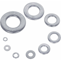 Miniatyrbilde 4 av 4: Metallskiver (580 stykker) med plastboks - 9 forskjellige størrelser av rustfrie stålskiver M2, M2,5, M3, M4, M5, M6, M8, M10 og M12 - Utvalg av