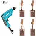 Miniatyrbilde 2 av 5: 4 stk. Kullbørster Kompatibel med Makita CB-440 - Passer Makita BDF 452 RFE, BHP 440 RFE, BDF 458 DDF458Z, DF458D, DDF458RFE