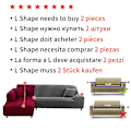 Miniatyrbild 3 av 5: Stretch Soffaöverdrag Skyddande 3D Bubbelgalleröverdrag Snyggt Högstretch Soffaöverdrag Hållbart Soffaöverdrag Möbelskydd 3-Sits 190-230cm Brun-