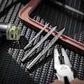 Miniatyrbild 4 av 5: 3-pack multistorleks däckborr Däckreparation Karbidskärare Borr Däcklappar Pluggfräs Trådskärare Upprymningsborr