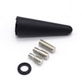 Miniatyrbilde 3 av 5: 5 cm bilantenne kort stang takradio M5 M6 gjengeadapter stereo AM FM KFZ