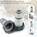Miniatyrbillede 3 af 5: Pool Slange Adapter, 2 stk. Slange Adapter Pool Adapter A til Swimmingpool 32-38mm til Pumper Pool Tilbehør med Gevind, Tætningsring